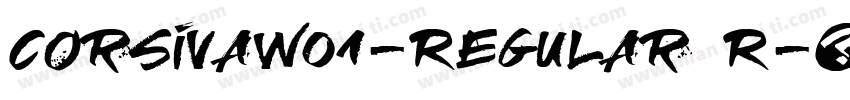 CorsivaW01-Regular R字体转换